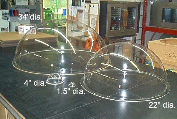 Acrylic Domes, Plastic Display Supplies