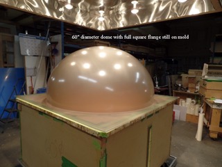 60 inch Dome on mold